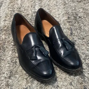 Allen Edmonds Grayson tassel Classic Black Leather Loafers sz 10.5