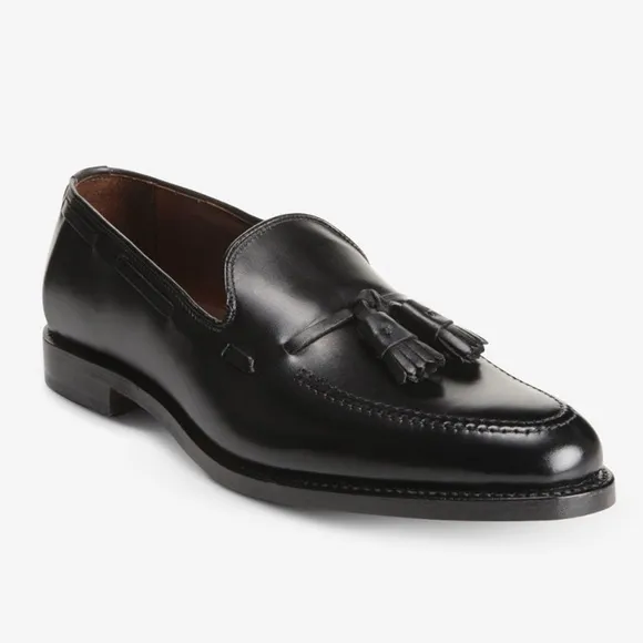 Allen Edmonds Grayson tassel Classic Black Leather Loafers sz 10.5