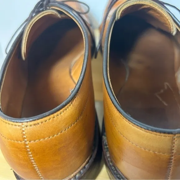 Allen Edmonds Hillcrest Blucher Dress Shoes Walnut Leather 10.5D Retail $395