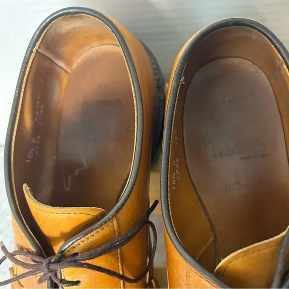 Allen Edmonds Hillcrest Blucher Dress Shoes Walnut Leather 10.5D Retail $395