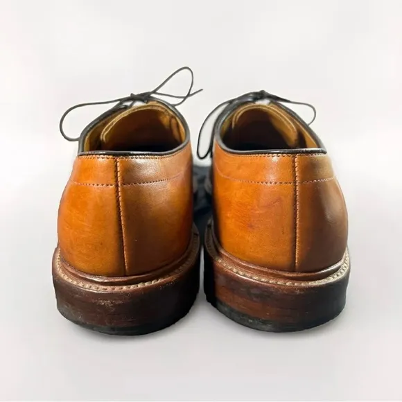 Allen‎ Edmonds Hillcrest Brown Leather Derby Dress Shoes US Size 9 1/2 D