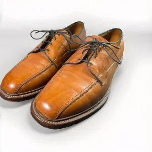 Allen‎ Edmonds Hillcrest Brown Leather Derby Dress Shoes US Size 9 1/2 D