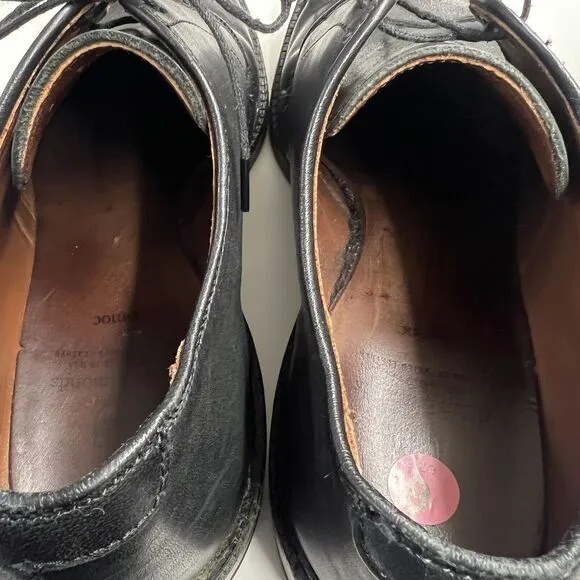 Allen Edmonds Jomoc Derby Oxford Black Leather Dress Shoes 9E