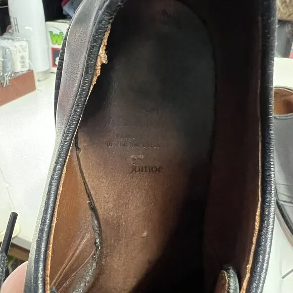 Allen Edmonds Jomoc Derby Oxford Black Leather Dress Shoes 9E