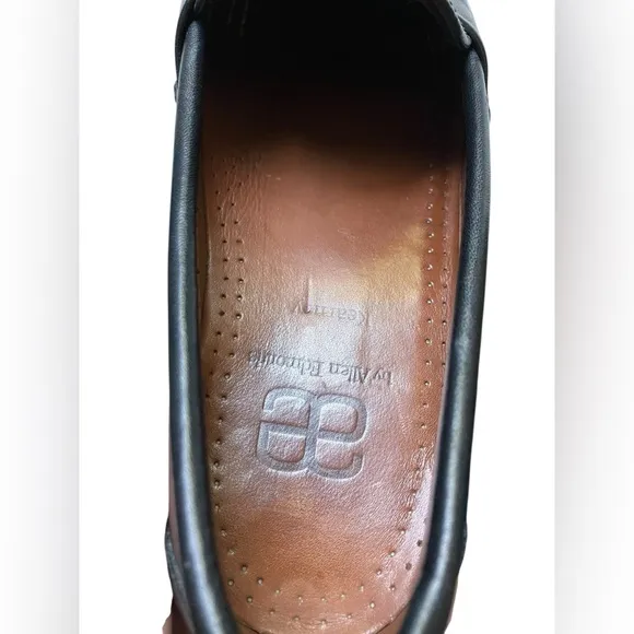 ALLEN EDMONDS Kearney Penny Loafers Shoes Black Leather Men's 9 D