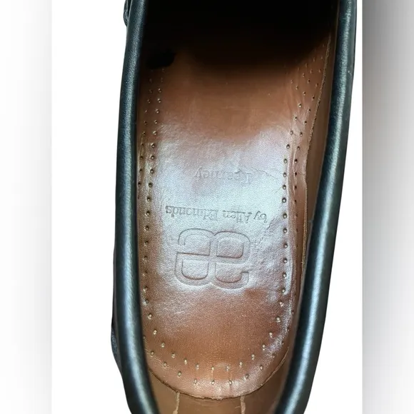 ALLEN EDMONDS Kearney Penny Loafers Shoes Black Leather Men's 9 D