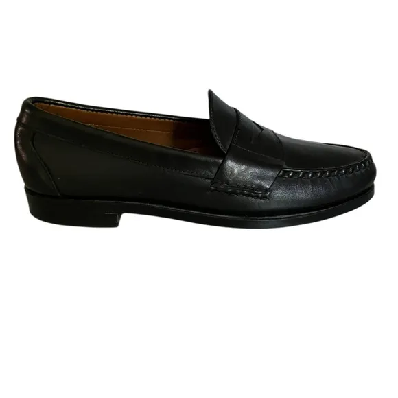 ALLEN EDMONDS Kearney Penny Loafers Shoes Black Leather Men's 9 D
