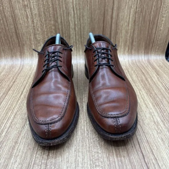 Allen Edmonds LaSalle Apron Split Toe Leather Brown Dress Shoes Men US 10 D
