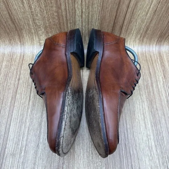 Allen Edmonds LaSalle Apron Split Toe Leather Brown Dress Shoes Men US 10 D