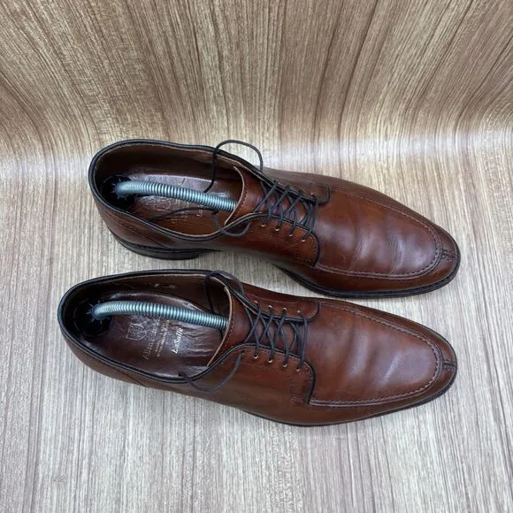 Allen Edmonds LaSalle Apron Split Toe Leather Brown Dress Shoes Men US 10 D