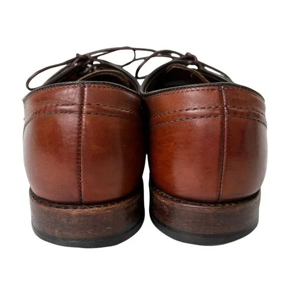 Allen Edmonds LaSalle Brown Leather Mens Lace Up Oxford Dress Shoes Size 8.5 D
