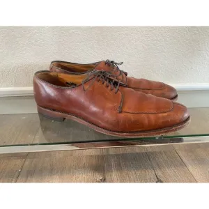 ALLEN EDMONDS LEATHER SPLIT TOE DRESS SHOES MENS 11.5 D Delray Brown