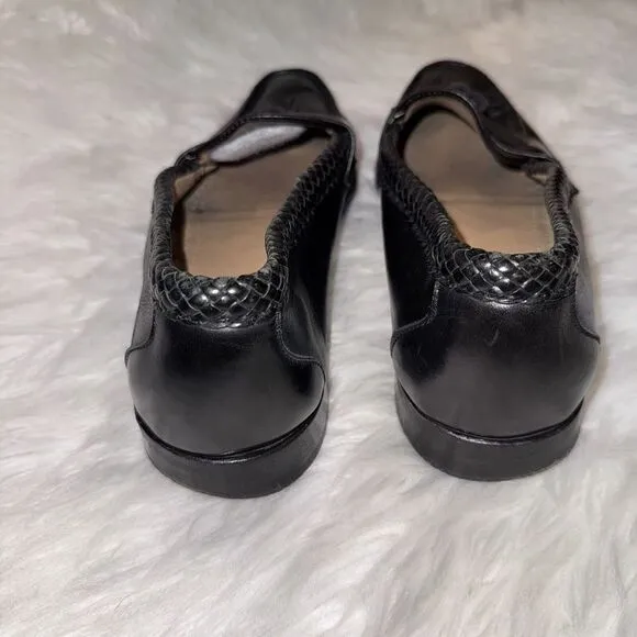 Allen Edmonds Maxfield Black Leather Tassel Loafers Slip-On Shoes Mens 12 B‎ USA