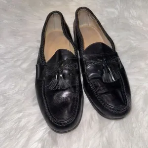 Allen Edmonds Maxfield Black Leather Tassel Loafers Slip-On Shoes Mens 12 B‎ USA