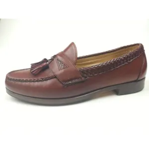 Allen Edmonds Maxfield Loafers Mens 10.5 3E Leather Brown Tassel Shoes Vibram