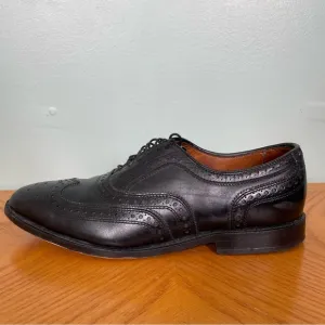 Allen Edmonds Mcallister Mens Size 9 Leather Oxford Wingtip Dress Shoes Black