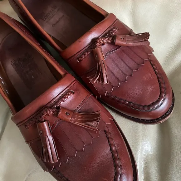 Allen Edmonds Mens dress shoes Loafer Cornelius Tassel Slip On Leather 10 D
