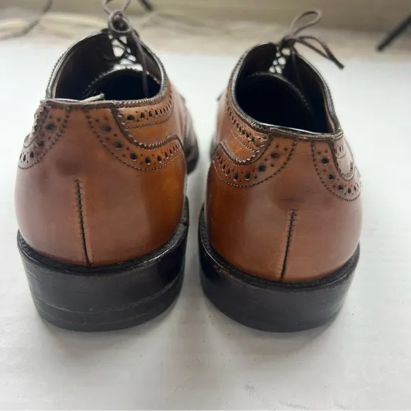 Allen Edmonds Men’s Sanford Bourbon Leather Cap Toe Oxford Dress Shoes 7.5