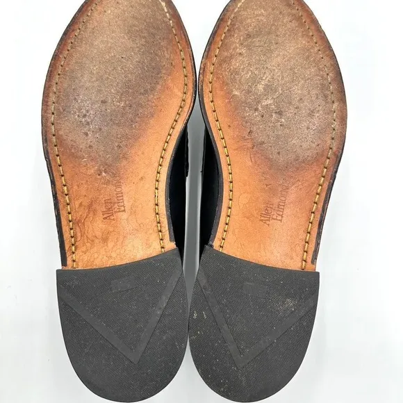 Allen Edmonds Mens Shoes 9.5 D Black Maxfield Tassel Braided Loafers Dress Shoes