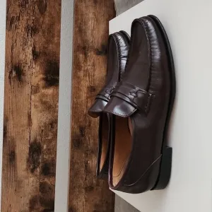 Allen Edmonds modena brown men loafers Driving Shoes Mocassin Slip On