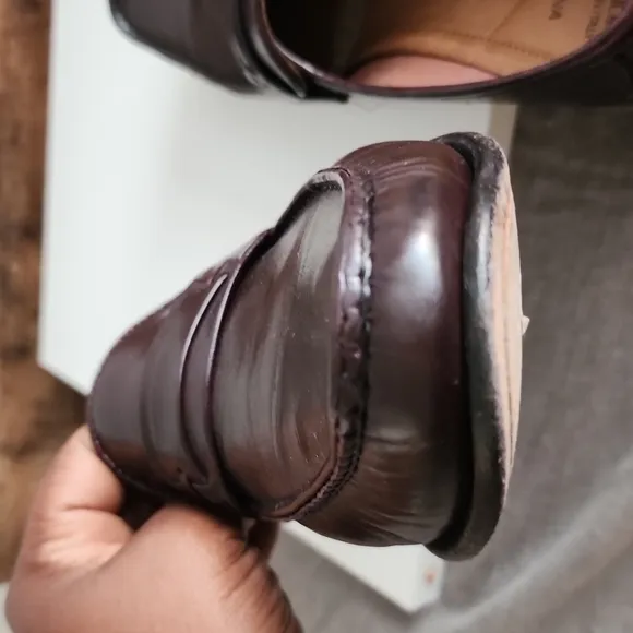Allen Edmonds modena brown men loafers Driving Shoes Mocassin Slip On
