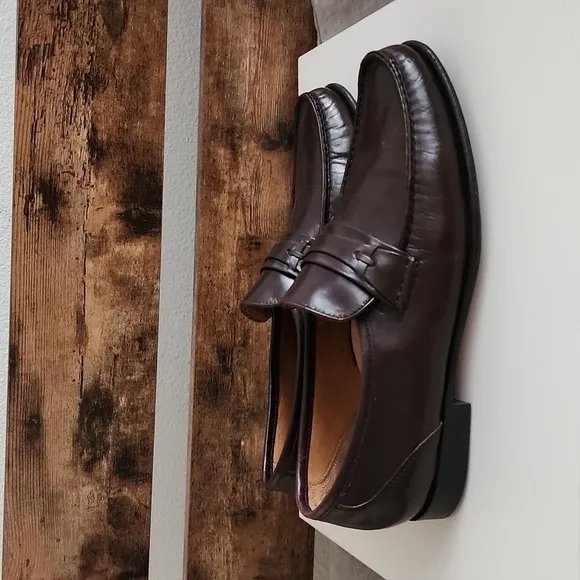 Allen Edmonds modena brown men loafers Driving Shoes Mocassin Slip On