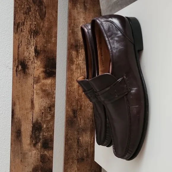 Allen Edmonds modena brown men loafers Driving Shoes Mocassin Slip On
