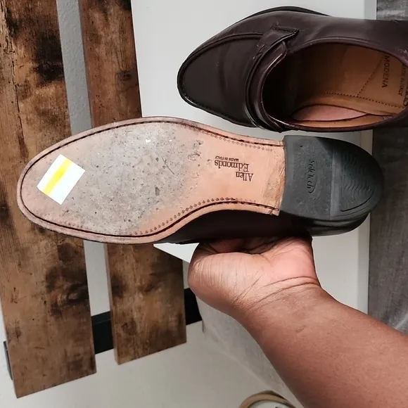 Allen Edmonds modena brown men loafers Driving Shoes Mocassin Slip On