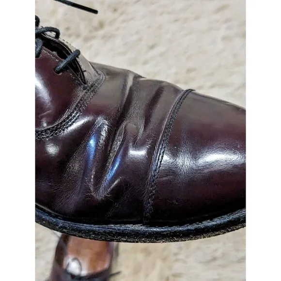 ALLEN EDMONDS PARK AVE BORDEAUX PATENT LEATHER DRESS SHOES MEN'S SIZE 9 D Made U