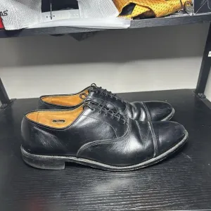 Allen Edmonds Park Avenue Black Cap Toe Leather Dress Shoes Mens Size 11 B