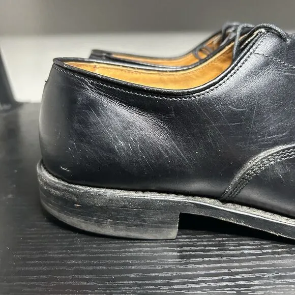 Allen Edmonds Park Avenue Black Cap Toe Leather Dress Shoes Mens Size 11 B
