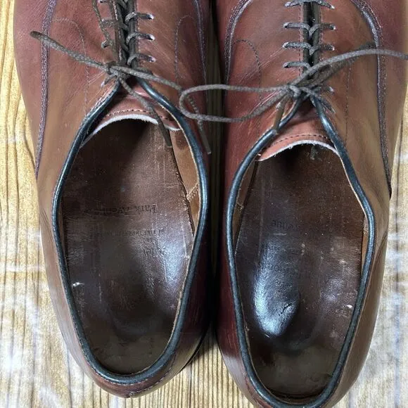 Allen Edmonds Park Avenue Brown Leather Oxford Dress Shoes Men's Size 12 D