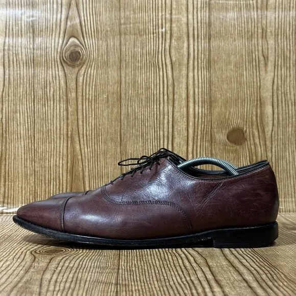 Allen Edmonds Park Avenue Brown Leather Oxford Dress Shoes Men's Size 12 D