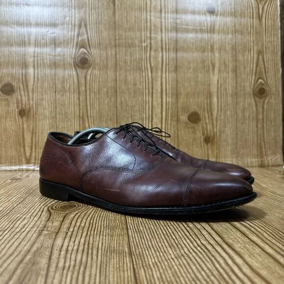 Allen Edmonds Park Avenue Brown Leather Oxford Dress Shoes Men's Size 12 D