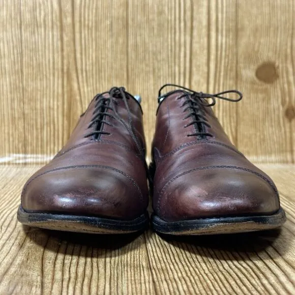Allen Edmonds Park Avenue Brown Leather Oxford Dress Shoes Men's Size 12 D