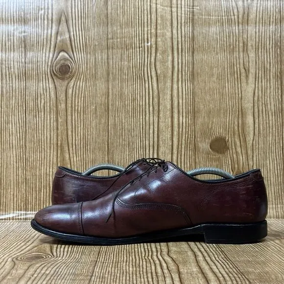 Allen Edmonds Park Avenue Brown Leather Oxford Dress Shoes Men's Size 12 D