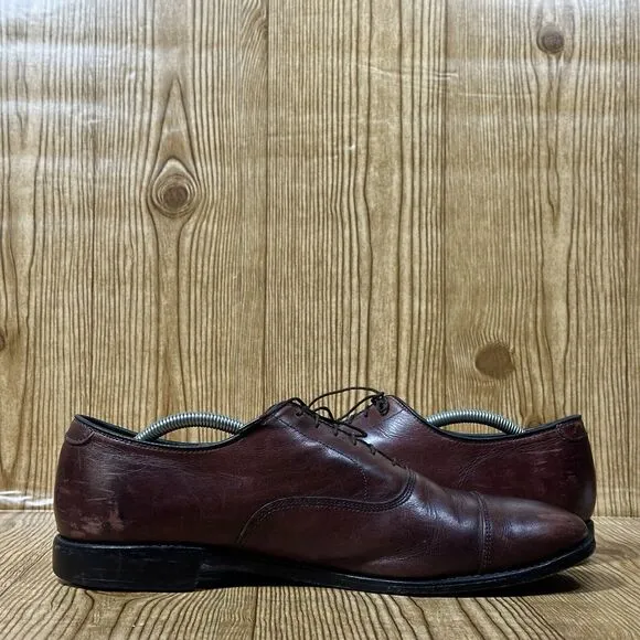 Allen Edmonds Park Avenue Brown Leather Oxford Dress Shoes Men's Size 12 D