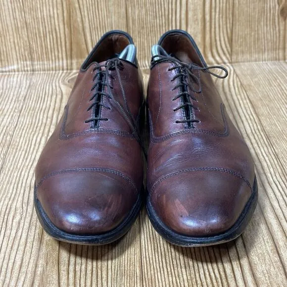 Allen Edmonds Park Avenue Brown Leather Oxford Dress Shoes Men's Size 12 D