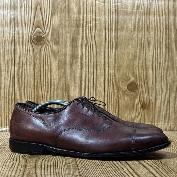 Allen Edmonds Park Avenue Brown Leather Oxford Dress Shoes Men's Size 12 D