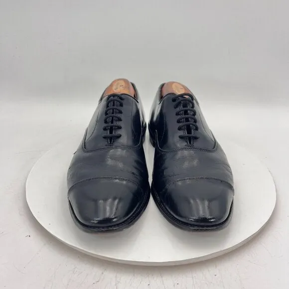 Allen Edmonds Park Avenue Men Size 8.5D Black Leather Cap Toe Oxford Dress Shoe