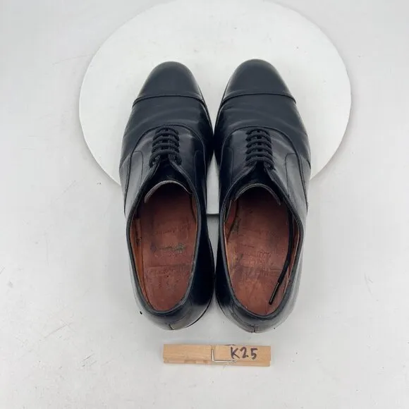 Allen Edmonds Park Avenue Men Size 8.5D Black Leather Cap Toe Oxford Dress Shoe