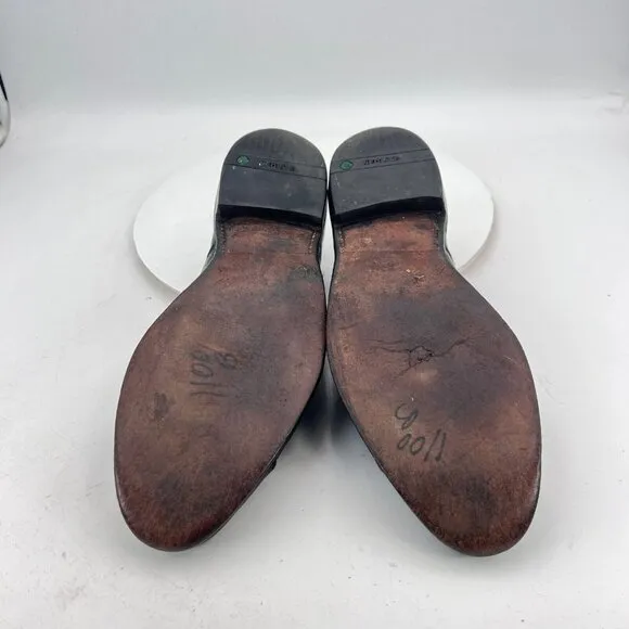 Allen Edmonds Park Avenue Men Size 8.5D Black Leather Cap Toe Oxford Dress Shoe
