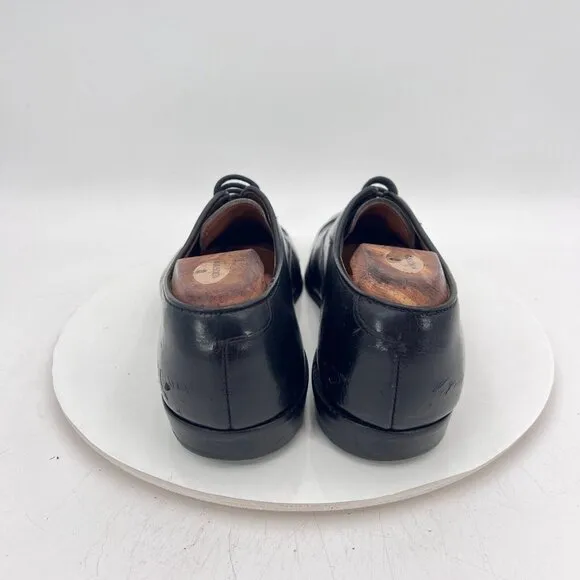 Allen Edmonds Park Avenue Men Size 8.5D Black Leather Cap Toe Oxford Dress Shoe