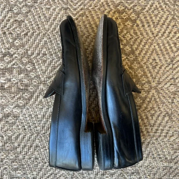 Allen Edmonds Patriot Mens Size 11.5 Black Slip on Penny Loafers Shoes Leather