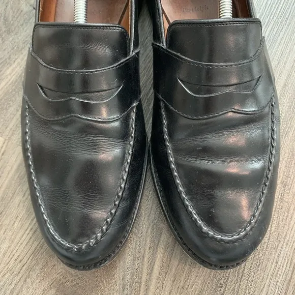 Allen Edmonds Randolph Black Leather Penny Loafer Dress Shoes Men's Size 12