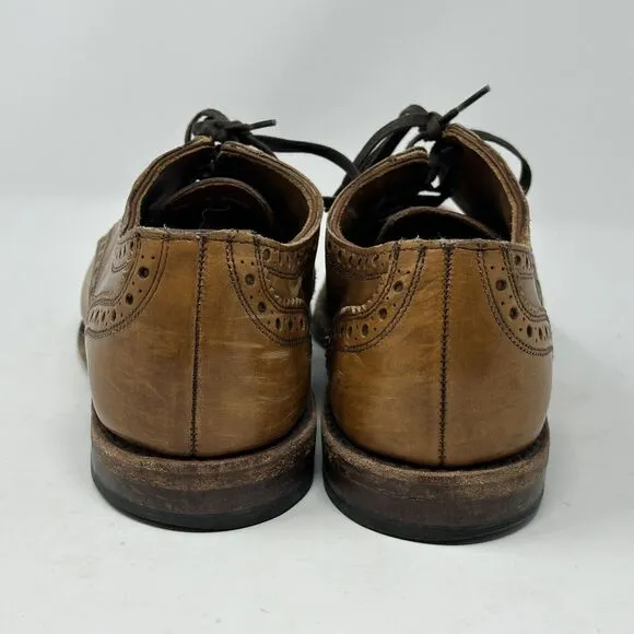 Allen Edmonds Rogue Brown Leather Cap Toe Brogue Oxford Dress Shoes Mens 9.5 D