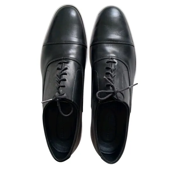 Allen Edmonds Shoes Men's 13 Black Park Avenue Oxford Dress Sneaker Leather Lace