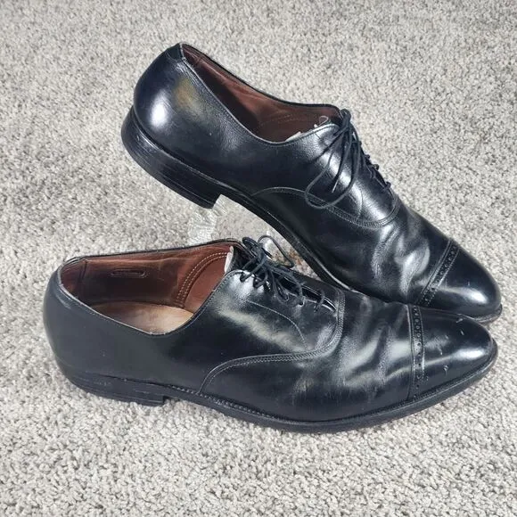 Allen Edmonds Shoes Mens Sz 16‎ D Fifth 5th Avenue Black Cap Toe Oxford Dress
