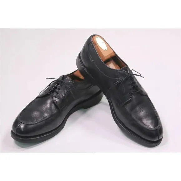 Allen Edmonds Stockbridge Black Split Toe Leather Oxford Dress Shoes 10 C