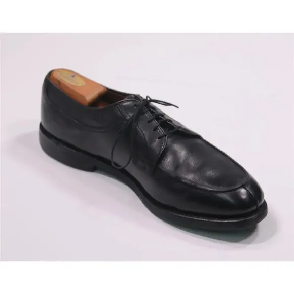 Allen Edmonds Stockbridge Black Split Toe Leather Oxford Dress Shoes 10 C